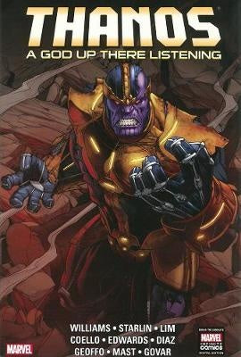 avengers, marvel comics, marvel graphic novel, Marvel graphic novels, thanos - a god up there listening - Best Books